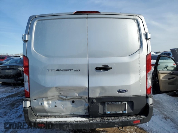 2021 Ford Transit Cargo with VIN 1FTYE1Y82MKA07059, listed as a Copart auction lot 44804965 with 43,980 mi miles and Salvage Title. Bid and sale history available at carsss.com. Image 6.