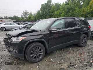 2021 Chevrolet Traverse RS with VIN 1GNEVJKW9MJ120773, listed as a Copart auction lot 64300084 with 82,397 mi miles and Salvage Title. Bid and sale history available at carsss.com. Image 1.