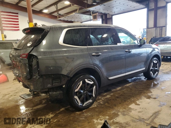 2024 Kia Telluride S с VIN 5XYP6DGC5RG533974, выставлен на аукционе Copart как лот 56231825 с пробегом 12 763 миль миль и Списание • Salvage title. История ставок и продаж доступна на DreamBid. Изображение 3.
