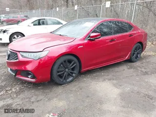 2020 Acura TLX w/Advance Pkg with VIN 19UUB3F80LY000159, listed as a IAAI auction lot 41677292 with 17,113 mi miles. Bid and sale history available at carsss.com. Image 2.