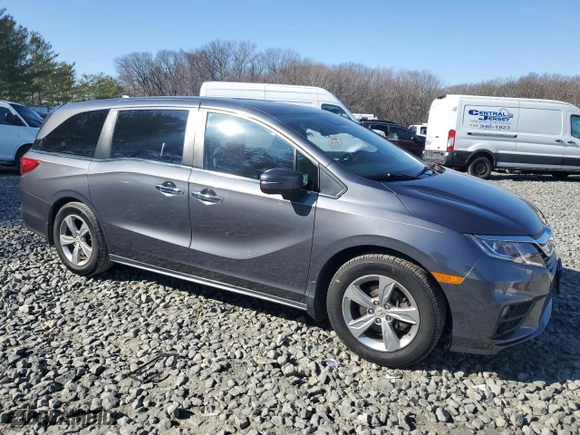 2018 Honda Odyssey EX-L with VIN 5FNRL6H7XJB078811, listed as a Copart auction lot 48497455 with 129,953 mi miles and Salvage Title. Bid and sale history available at carsss.com. Image 4.