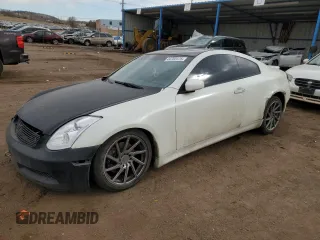 2006 Infiniti G35 Coupe with VIN JNKCV54E76M707906, listed as a Copart auction lot 44702375 with 187,153 mi miles and Salvage Title. Bid and sale history available at carsss.com. Image 1.