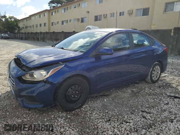 2021 Hyundai Accent SE with VIN 3KPC24A60ME130665, listed as a Copart auction lot 76659923 with 37,218 mi miles. Bid and sale history available at carsss.com. Image 1.