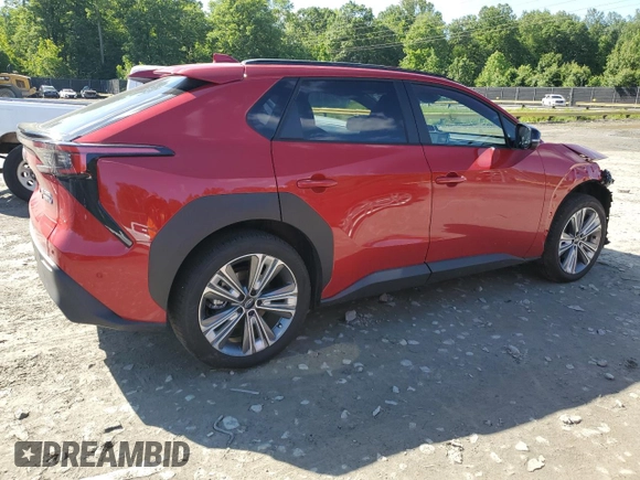 2023 Subaru Solterra Limited with VIN JTMABABA8PA024996, listed as a Copart auction lot 57842655 with 11,080 mi miles and Salvage title. Bid and sale history available at DreamBid. Image 3.