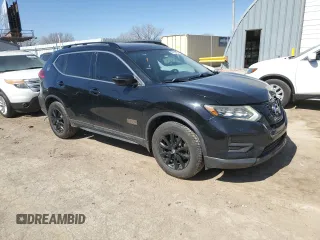 2017 Nissan Rogue SL with VIN 5N1AT2MV4HC758023, listed as a Copart auction lot 48756585 with 176,000 mi miles and Salvage Title. Bid and sale history available at carsss.com. Image 4.