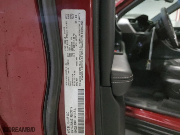 2024 Jeep Grand Cherokee L Altitude X with VIN 1C4RJKAG1R8624819, listed as a Copart auction lot 45906035 with 4,436 mi miles and Salvage Title. Bid and sale history available at carsss.com. Image 16.
