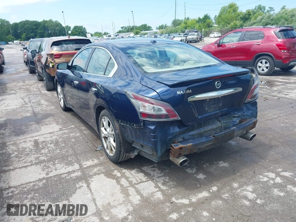 2012 Nissan Maxima SV with VIN 1N4AA5AP8CC837548, listed as a IAAI auction lot 42440752 with 179,693 mi miles and . Bid and sale history available at DreamBid. Image 3.