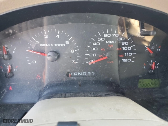 2004 Ford F-150 XLT with VIN 1FTRW12W24KC49195, listed as a Copart auction lot 45647495 with 188,829 mi miles and Salvage Title. Bid and sale history available at carsss.com. Image 9.
