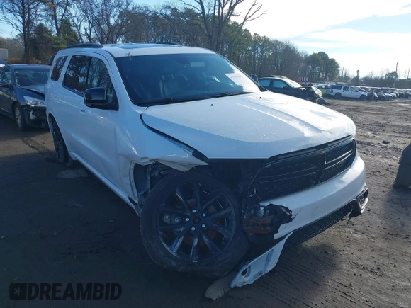 2017 Dodge Durango GT with VIN 1C4RDJDG2HC908145, listed as a IAAI auction lot 41199695 with 108,397 mi miles and . Bid and sale history available at carsss.com. Image 1.