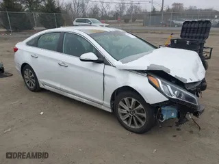 2015 Hyundai Sonata 2.4L Sport with VIN 5NPE34AF8FH057887, listed as a IAAI auction lot 41790149 with 95,647 mi miles. Bid and sale history available at carsss.com. Image 1.