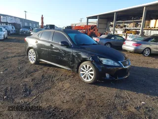 2009 Lexus IS with VIN JTHCK262995032343, listed as a IAAI auction lot 41594238 with 121,643 mi miles. Bid and sale history available at carsss.com. Image 1.