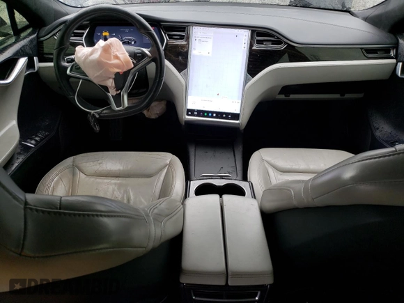 2016 Tesla Model S 70 with VIN 5YJSA1E16GF148517, listed as a Copart auction lot 52163195 with 179,172 mi miles and Salvage title. Bid and sale history available at DreamBid. Image 8.