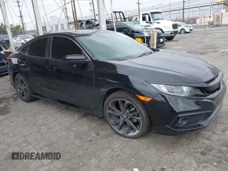 2020 Honda Civic Sedan Sport with VIN 2HGFC2F82LH592254, listed as a IAAI auction lot 41903524 with 69,221 mi miles. Bid and sale history available at carsss.com. Image 1.