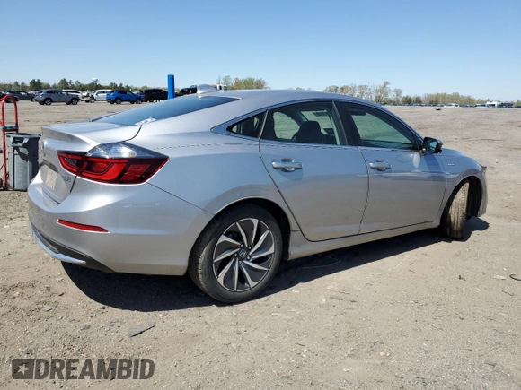 2019 Honda Insight Touring with VIN 19XZE4F95KE022706, listed as a Copart auction lot 52187015 with 58,294 mi miles and Salvage Title. Bid and sale history available at DreamBid. Image 3.
