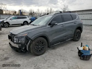 2023 Hyundai Santa Fe XRT with VIN 5NMS6DAJ6PH498902, listed as a Copart auction lot 47312715 with 57,589 mi miles and Salvage Title. Bid and sale history available at carsss.com. Image 1.