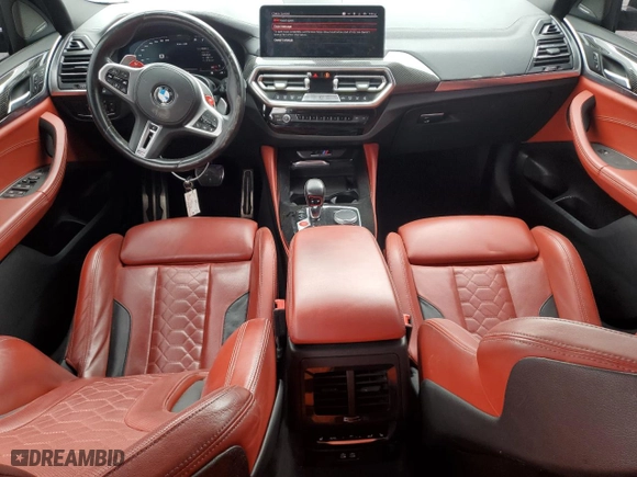 2023 BMW X4 M with VIN 5YM23EC0XP9P05345, listed as a Copart auction lot 48045225 with 35,364 mi miles and Salvage Title. Bid and sale history available at carsss.com. Image 8.