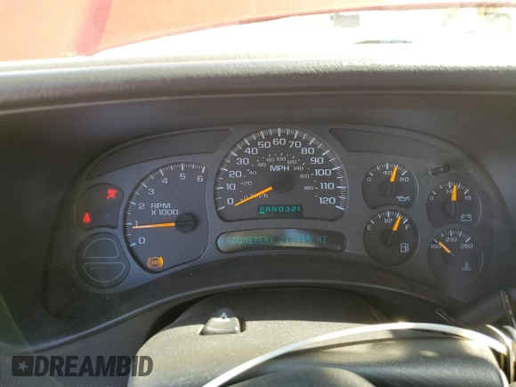 2003 Chevrolet Silverado 1500 Work Truck with VIN 1GCEK14X03Z280886, listed as a Copart auction lot 52237415 with 212,445 mi miles and Salvage Title. Bid and sale history available at DreamBid. Image 9.