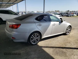 2006 Lexus IS 250 Manual with VIN JTHBK262465024108, listed as a Copart auction lot 48409385 with 90,511 mi miles and Salvage Title. Bid and sale history available at carsss.com. Image 3.