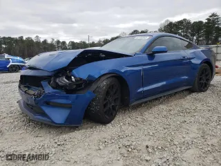 2018 Ford Mustang EcoBoost with VIN 1FA6P8TH0J5102639, listed as a Copart auction lot 50188065 with 106,560 mi miles and Salvage Title. Bid and sale history available at carsss.com. Image 1.
