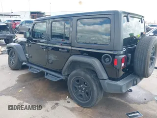 2019 Jeep Wrangler Unlimited Sport S with VIN 1C4HJXDG9KW653488, listed as a IAAI auction lot 42275297 with Not provided miles and . Bid and sale history available at DreamBid. Image 3.