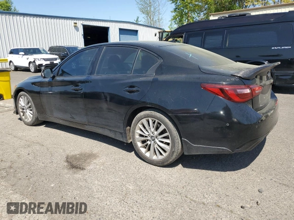 2018 Infiniti Q50 3.0t LUXE with VIN JN1EV7AP7JM361587, listed as a Copart auction lot 55641755 with 23,059 mi miles and Clean Title. Bid and sale history available at carsss.com. Image 2.