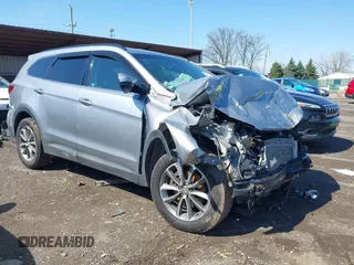 2018 Hyundai Santa Fe SE z VIN KM8SMDHF8JU289373, wystawiony jako IAAI lot #41935388 z przebiegiem 166 792 mil mil oraz . Historia ofert i sprzedaży dostępna na DreamBid. Obrazek 1.