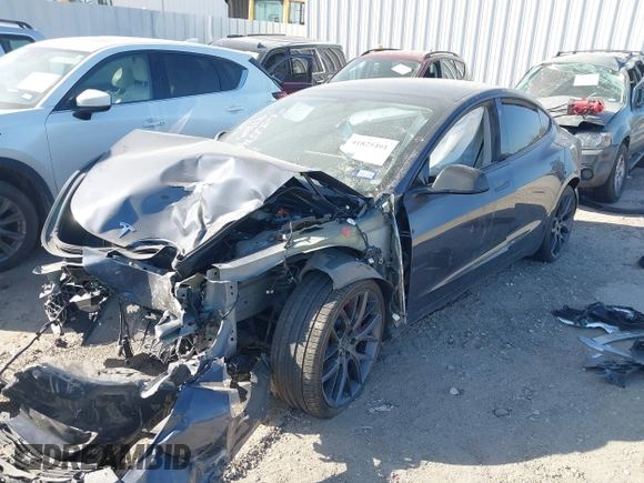 2022 Tesla Model 3 Performance with VIN 5YJ3E1EC3NF194197, listed as a IAAI auction lot 41825401 with Not Provided miles and . Bid and sale history available at DreamBid. Image 17.