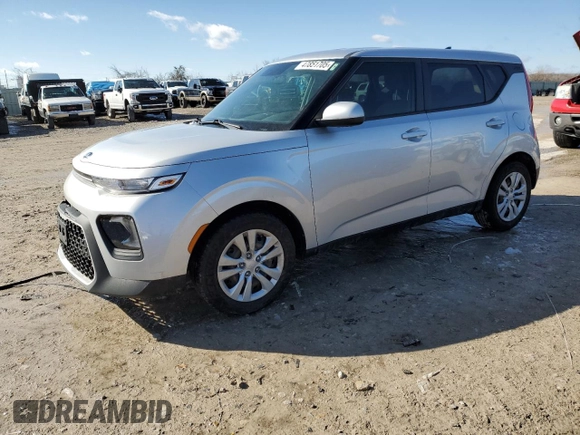 2020 Kia Soul S with VIN KNDJ23AUXL7097804, listed as a Copart auction lot 47851705 with 76,568 mi miles and Salvage Title. Bid and sale history available at carsss.com. Image 1.