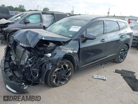 2024 Kia Sportage SX-Prestige with VIN 5XYK53DF7RG200178, listed as a IAAI auction lot 42068886 with 15,907 mi miles and . Bid and sale history available at DreamBid. Image 2.