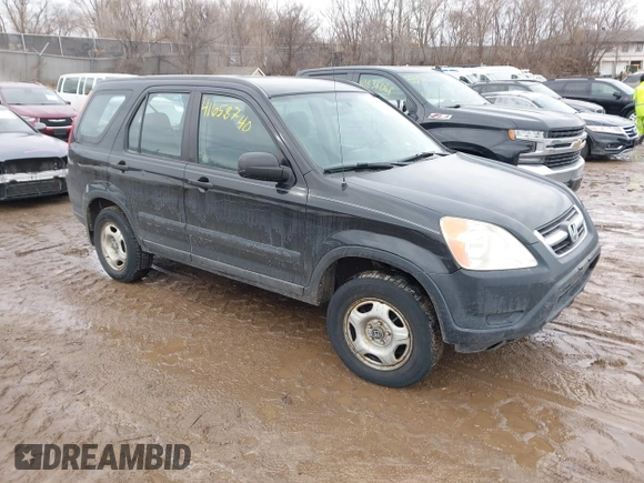 2004 Honda CR-V LX with VIN SHSRD78484U202497, listed as a IAAI auction lot 41658740 with 244,446 mi miles and . Bid and sale history available at carsss.com. Image 1.