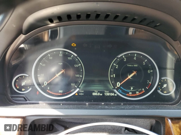 2015 BMW 7 Series 740i with VIN WBAYA6C58FD826779, listed as a Copart auction lot 53780095 with 139,104 mi miles and Clean Title. Bid and sale history available at carsss.com. Image 9.