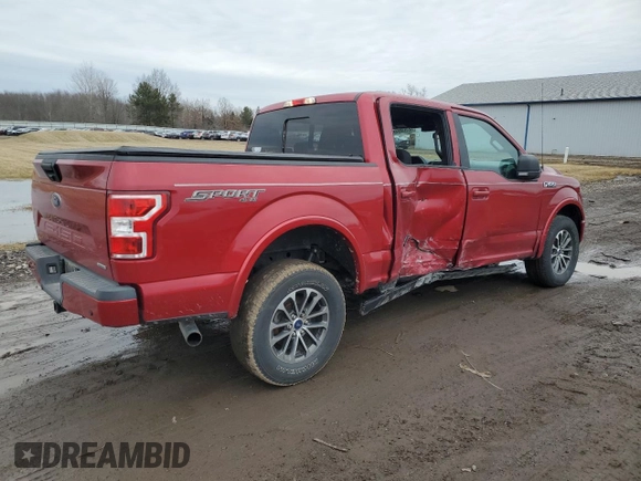 2020 Ford F-150 XL with VIN 1FTEW1EP4LKF53209, listed as a Copart auction lot 47538845 with 50,041 mi miles and Salvage Title. Bid and sale history available at DreamBid. Image 3.