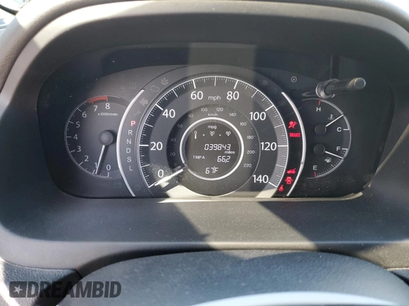 2015 Honda CR-V EX-L with VIN 2HKRM3H74FH517456, listed as a Copart auction lot 51527185 with 39,843 mi miles and Salvage Title. Bid and sale history available at carsss.com. Image 9.