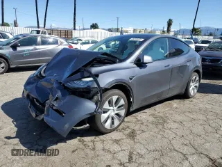 2022 Tesla Model Y Long Range with VIN 7SAYGDEE1NF391553, listed as a Copart auction lot 48259445 with Not Provided miles and Salvage Title. Bid and sale history available at carsss.com. Image 1.