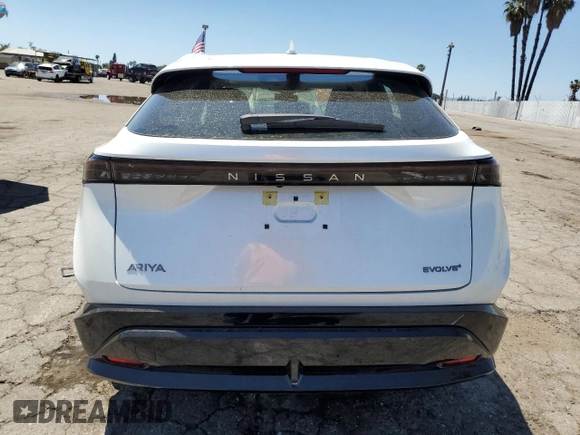 2024 Nissan ARIYA Evolve+ with VIN JN1BF0BAXRM435601, listed as a Copart auction lot 56376795 with 3,051 mi miles and Salvage title. Bid and sale history available at DreamBid. Image 6.