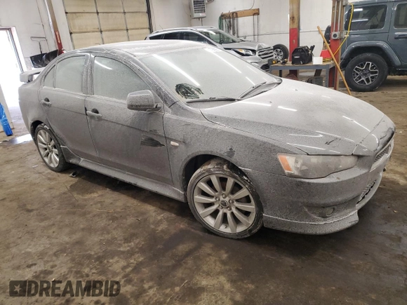 2011 Mitsubishi Lancer GTS with VIN JA32U8FW7BU010543, listed as a Copart auction lot 43706055 with 119,855 mi miles and Salvage Title. Bid and sale history available at carsss.com. Image 4.