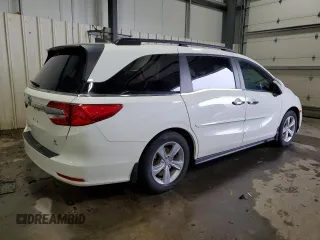 2019 Honda Odyssey EX-L z VIN 5FNRL6H74KB028844, wystawiony jako Copart lot #45184545 z przebiegiem 146 588 mil mil oraz Szkoda całkowita • Salvage title. Historia ofert i sprzedaży dostępna na DreamBid. Obrazek 3.
