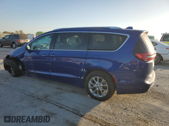 2021 Chrysler Pacifica Touring L with VIN 2C4RC3BG0MR554192, listed as a Copart auction lot 75395604 with 56,845 mi miles and Salvage title. Bid and sale history available at DreamBid. Image 2.