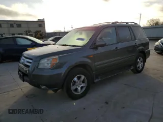 2008 Honda Pilot EX-L z VIN 5FNYF28588B020166, wystawiony jako Copart lot #48858585 z przebiegiem 187 747 mil mil oraz Szkoda całkowita • Salvage title. Historia ofert i sprzedaży dostępna na DreamBid. Obrazek 1.