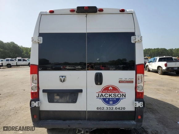 2019 Ram ProMaster Cargo Van with VIN 3C6TRVDG4KE524647, listed as a Copart auction lot 65241154 with 84,873 mi miles and Salvage Title. Bid and sale history available at carsss.com. Image 6.