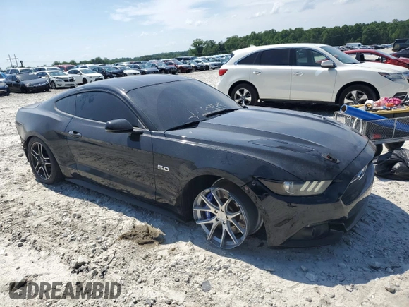 2015 Ford Mustang GT with VIN 1FA6P8CF2F5301424, listed as a Copart auction lot 57391475 with 77,938 mi miles and Salvage title. Bid and sale history available at DreamBid. Image 4.