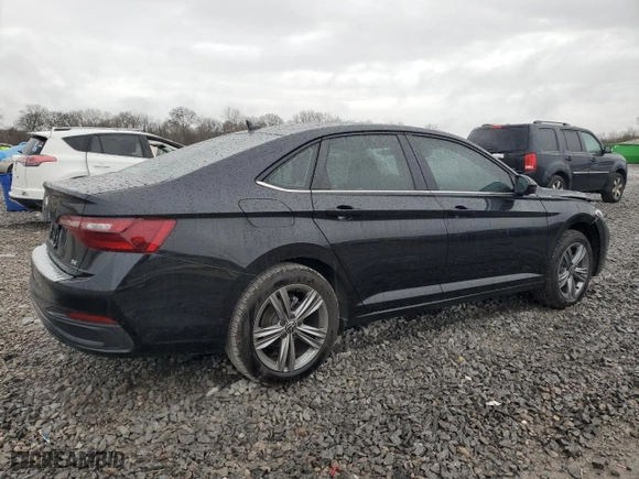 2024 Volkswagen Jetta SE with VIN 3VW7M7BU7RM097734, listed as a Copart auction lot 44958885 with 7,283 mi miles and Salvage Title. Bid and sale history available at carsss.com. Image 3.