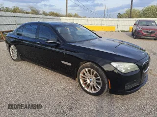 2013 BMW 7 Series 740Li with VIN WBAYE4C57DDW22531, listed as a Copart auction lot 81522614 with 174,441 mi miles and Clean title. Bid and sale history available at DreamBid. Image 4.
