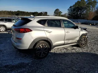 2021 Hyundai Tucson SEL with VIN KM8J33ALXMU310043, listed as a Copart auction lot 45398195 with 139,632 mi miles and Salvage title. Bid and sale history available at DreamBid. Image 3.