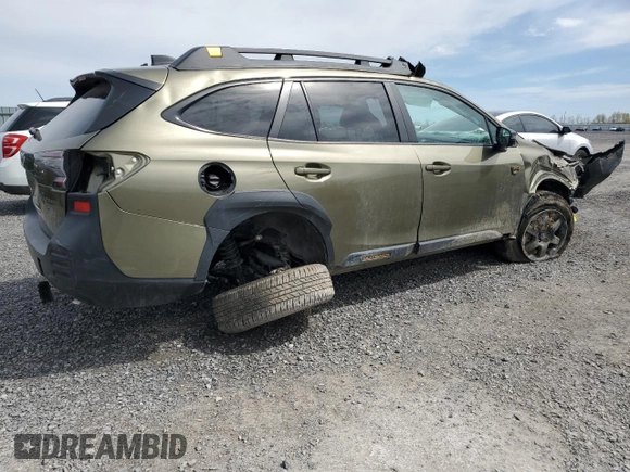 2025 Subaru Outback Wilderness with VIN 4S4BTHTD0S3137059, listed as a Copart auction lot 53855455 with Not provided miles and Non repairable. Bid and sale history available at DreamBid. Image 3.