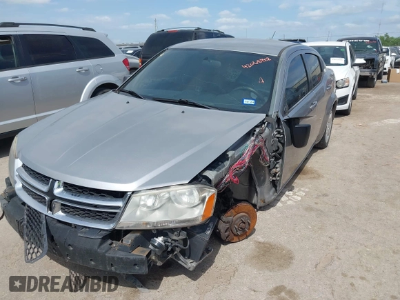 2014 Dodge Avenger SE with VIN 1C3CDZAB9EN143677, listed as a IAAI auction lot 42068802 with 142,134 mi miles and . Bid and sale history available at DreamBid. Image 2.
