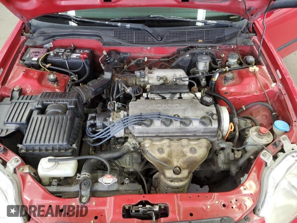 1998 Honda Civic HX with VIN 1HGEJ7128WL101968, listed as a Copart auction lot 51053835 with 297,230 mi miles and Salvage Title. Bid and sale history available at carsss.com. Image 11.