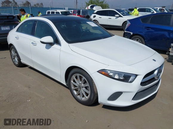 2021 Mercedes-Benz A 220 with VIN W1K3G4EB7MJ267474, listed as a IAAI auction lot 42172963 with 33,086 mi miles and . Bid and sale history available at DreamBid. Image 1.