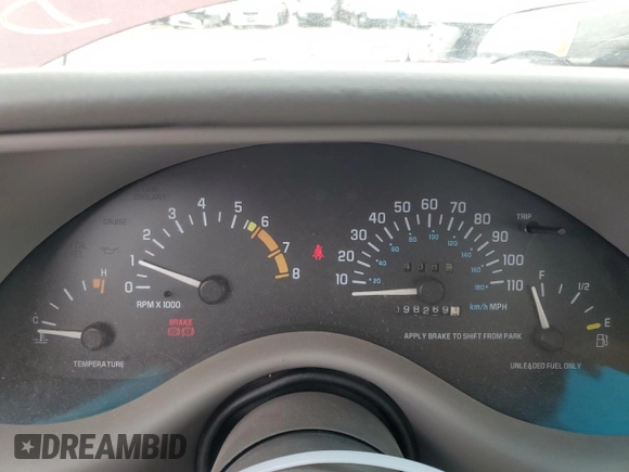 1996 Buick Regal with VIN 2G4WF52K9T1417982, listed as a Copart auction lot 49963815 with 98,269 mi miles and Salvage Title. Bid and sale history available at DreamBid. Image 9.