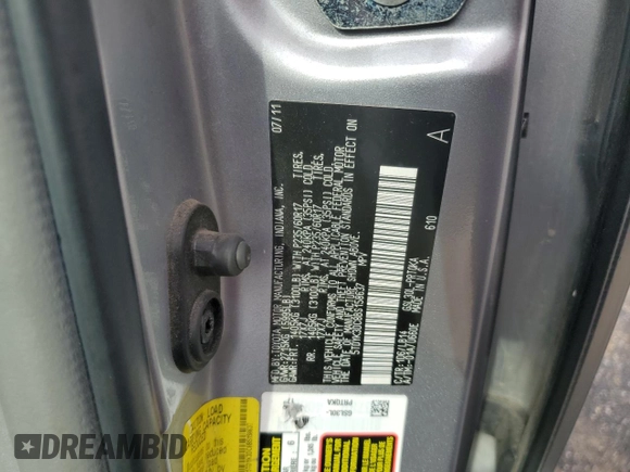 2011 Toyota Sienna XLE AAS with VIN 5TDYK3DC8BS158637, listed as a Copart auction lot 54332035 with 265,389 mi miles and Non Repairable. Bid and sale history available at carsss.com. Image 12.